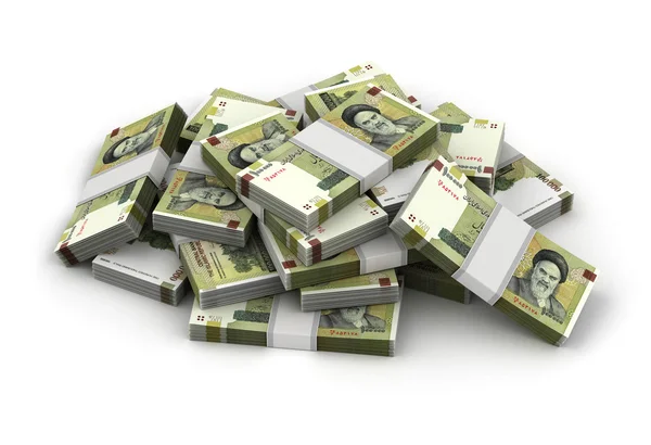 Stack of Iranian Rial — Stock Photo, Image