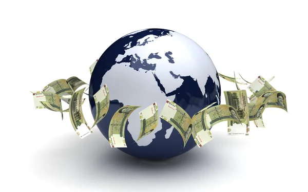 Global Business Iraanse Rial valuta — Stockfoto