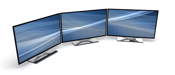 Three HD Display — Stock Photo, Image