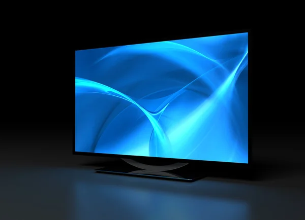 UHD TV on Dark — Stock Photo, Image