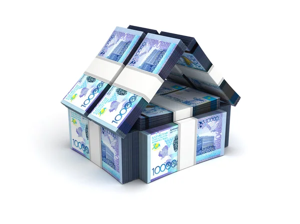 Conceito imobiliário Kazakh Tenge — Fotografia de Stock