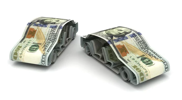 Dollar and Cars — Stock Photo, Image