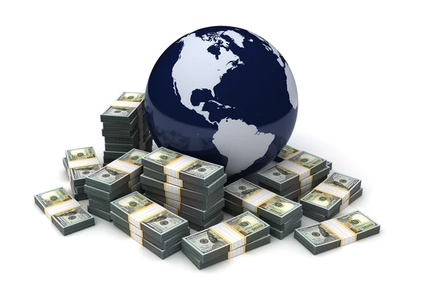 Global Business Dollar Currency — Stock Photo, Image