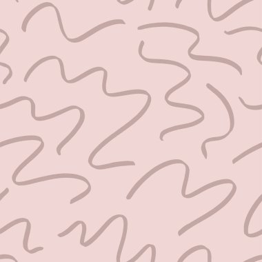 Soyut vektör kusursuz desen. Dalgalı çizgiler, kıvrımlar, yuvarlak çizgiler arka plan.