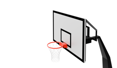 Sepetli basketbol tahtası, şeffaf arkaplan