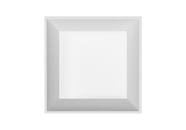 Üst Manzara. Beyaz Açık Hediye Kutusu, şeffaf arkaplan