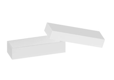 Beyaz beyaz bir arka plan üzerinde izole kutusunu açma