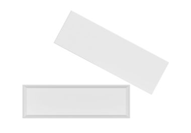 Üst Manzara. Beyaz Açık Hediye Kutusu, şeffaf arkaplan