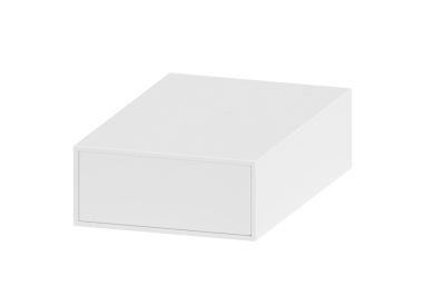 Beyaz boş karton sürgülü kutu. Kağıt kapaklı kapak kapağı ambalajı. tasarım için, şeffaf arkaplan