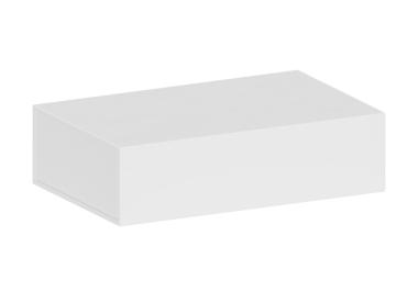 Beyaz boş karton sürgülü kutu. Kağıt kapaklı kapak kapağı ambalajı. tasarım için, şeffaf arkaplan