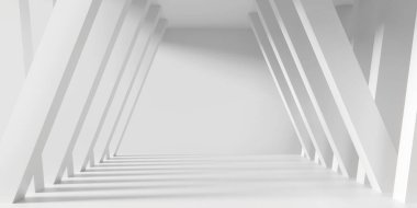 Soyut modern mimari arkaplan, boş açık alan iç mimarisi