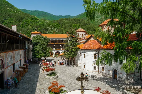 Mosteiro Bachkovo Assunção Virgem Maria Rhodope Mountain Bulgária — Fotografia de Stock
