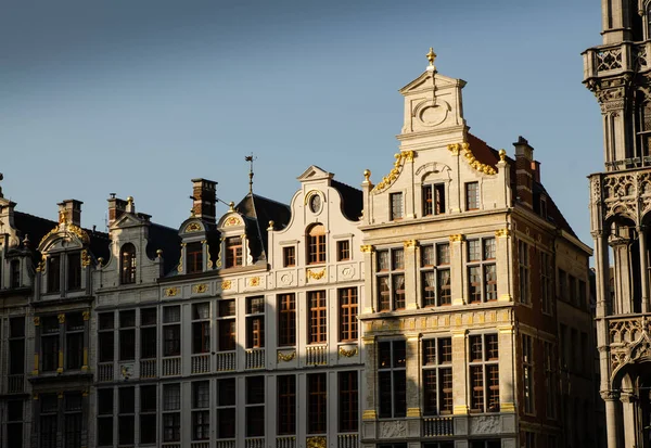 Bruxelles Belgio Agosto 2019 Grande Piazza Grote Markt Luce Della — Foto Stock