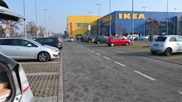 Collegno Provincia Torino Gennaio 2021 Filmati Presso Centro Commerciale Ikea — Video Stock