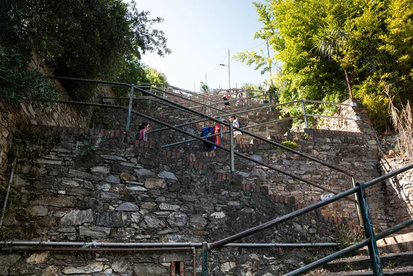 Croniglia Cinque Terre Ligurien Italien Juni 2020 Die Lange Treppe — Stockfoto