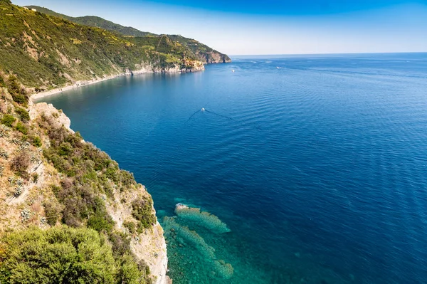 Corniglia Liguria Italia Giugno 2021 Incredibile Paesaggio Marittimo Delle Cinque — Foto Stock