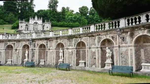 Torino Piemonte Italia Maggio 2021 Pan Filmato Degli Incredibili Giardini — Video Stock