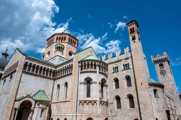 Trento Talya Haziran 2021 San Vigilio Nun Heybetli Katedrali Arka — Stok fotoğraf