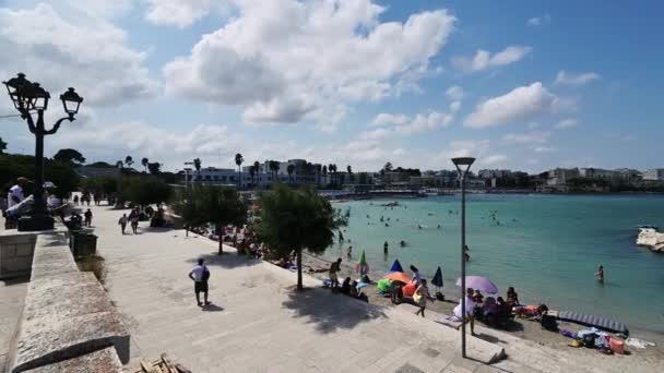 Otranto Pouilles Italie Août 2021 Des Images Panoramiques Incroyables Front — Video