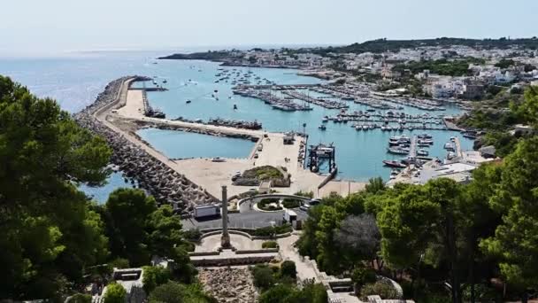 Santa Maria Leuca Puglia Italië Geweldige Beelden Van Het Uitkijkpunt — Stockvideo