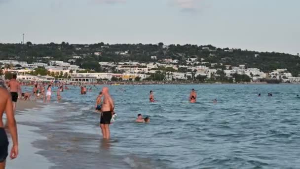 Pescoluse Provincie Lecce Puglia Itálie Srpen 2021 Úžasné Záběry Břehu — Stock video