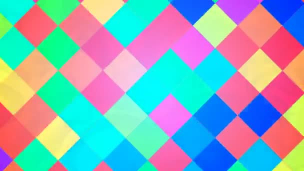 Vysílání Hi-Tech bloků, vícenásobných barev, abstrakt, 4k — Stock video
