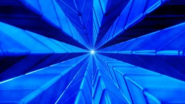 Sonsuz Yüksek Teknoloji Tüneli, Mavi, Endüstriyel, Döngüsel, 4k