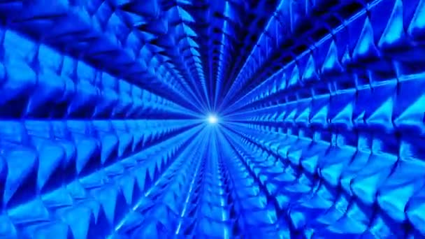 Diffusion sans fin Tunnel haute technologie, bleu, industriel, amovible, 4k