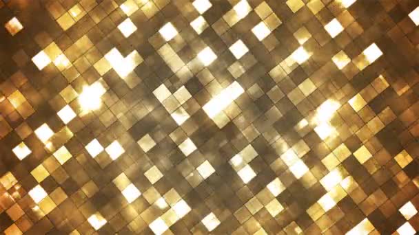 Transmissão Twinkling Fire Light Diamonds, Dourado, Abstrato, Loopable, 4K — Vídeo de Stock