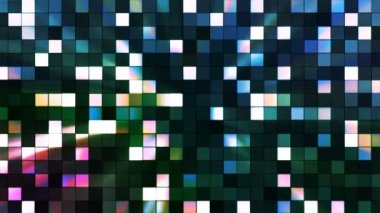 Yüksek teknoloji kareler, çok renkli, Abstract, Loopable, 4 k pırıltı yayın