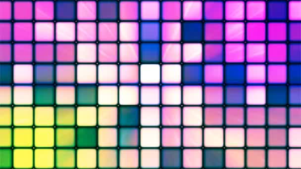 Broadcast Twinkling Hi-Tech Cubes, Multi Color, Abstract, Loopable, 4K — Stock Video