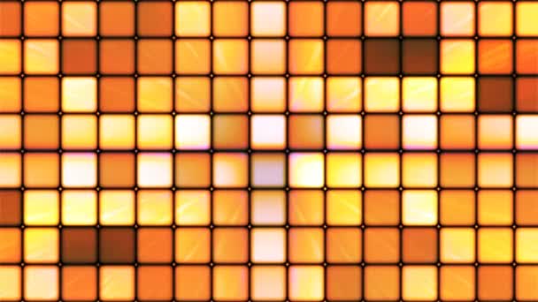 Cubes Hi-Tech Twinkling Diffusés, Orange, Abstrait, Boucle, 4K — Video