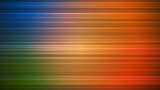 Broadcast Horizontal Hi-Tech Lines, Multi Color, Abstracto, Loopable, 4K — Vídeo de stock