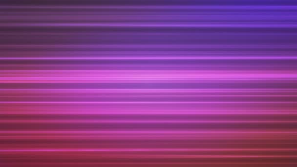 Lignes horizontales de haute technologie de diffusion, violet magenta, abstrait, boucle, 4K — Video