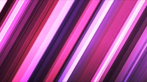 Broadcast Twinkling Slant Hi-Tech Bars, Pink, Abstract, Loopable, 4K — Stock Video