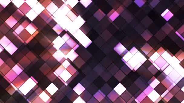 Broadcast Twinkling Squared Diamonds, Multi Color, Abstract, Loopable, 4K — Stock Video