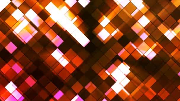 Εκπομπή αστραφτερά τετράγωνα διαμάντια, πολύχρωμο, αφηρημένο, Loopable, 4K — Αρχείο Βίντεο