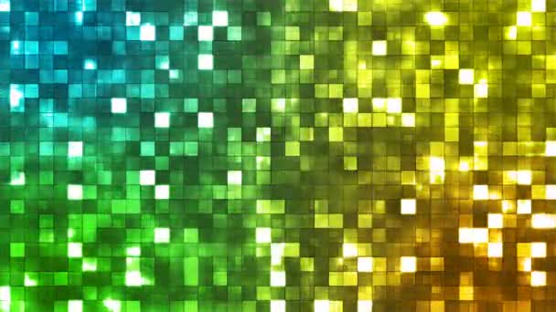 Carrés lumineux de Firey de scintillement de diffusion, multicolore, abstrait, boucle, 4K 