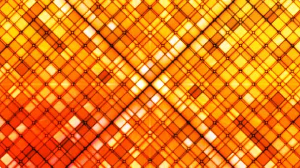 Difusión de brillantes diamantes cúbicos, Naranja, abstracto, Loopable, 4K — Vídeos de Stock