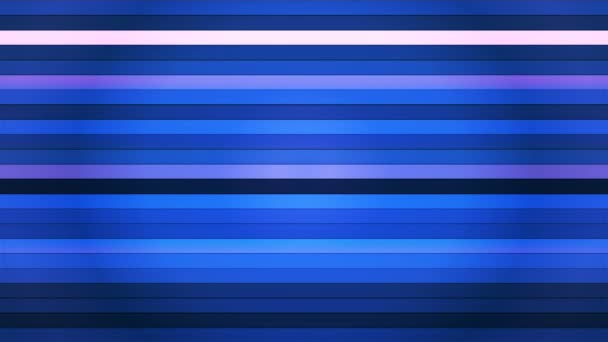 Broadcast Twinkling Horizontal Hi-Tech Bars, Blue, Abstract, Loopable, 4K — Stock Video