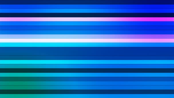 Transmissão Twinkling Horizontal Hi-Tech Bares, Azul, Abstrato, Loopable, 4K — Vídeo de Stock
