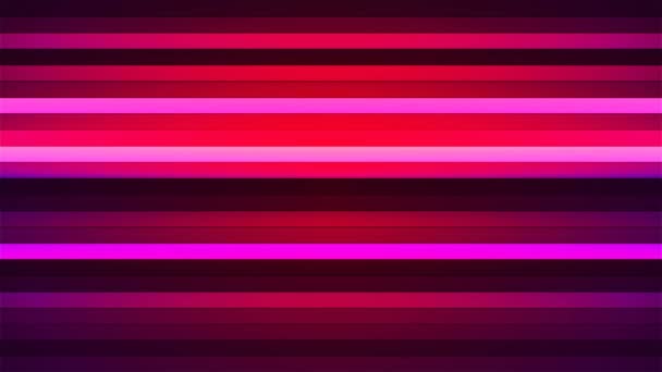 Bares horizontales de alta tecnología, Magenta Purple, abstracto, Loopable, 4K — Vídeos de Stock