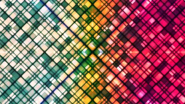 Diamants cubes scintillants diffusés, multicolore, abstrait, boucle, 4K 