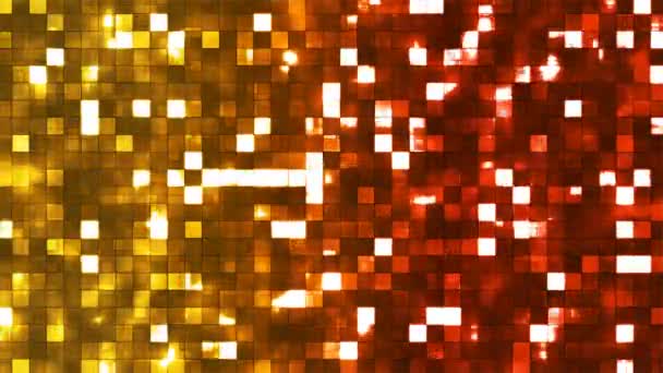 Difusión centelleante Firey plazas de luz, multicolor, abstracto, Loopable, 4K — Vídeos de Stock