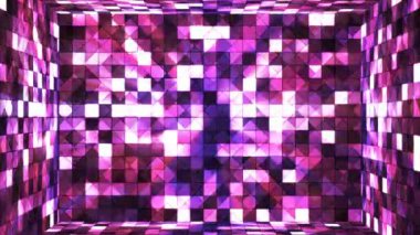 Yayın Twinkling Hi-Tech Squares Oda, Pembe, Soyut, Loopable, 4k