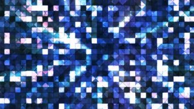 Yayın Twinkling Hi-Tech Kareler, Mavi, Soyut, Loopable, 4k