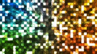 Yüksek teknoloji kareler, çok renkli, Abstract, Loopable, 4 k pırıltı yayın