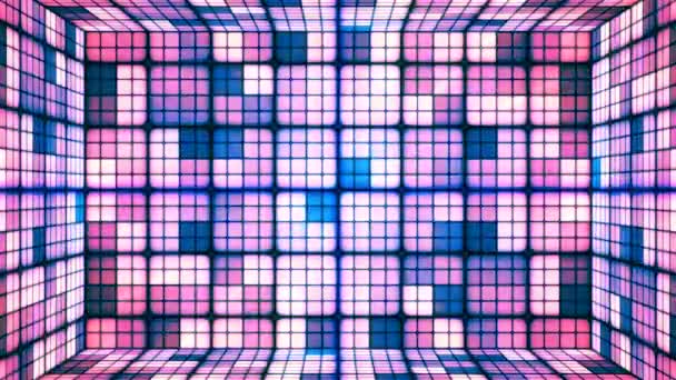 Salle des cubes Hi-Tech Twinkling, multicolore, abstrait, boucle, 4K — Video