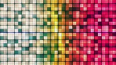 Yüksek teknoloji küpleri, çok renkli, Abstract, Loopable, 4 k pırıltı yayın