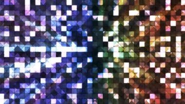 Yüksek teknoloji kareler, çok renkli, Abstract, Loopable, 4 k pırıltı yayın